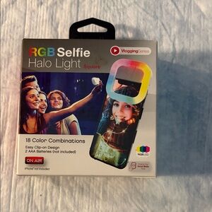RGB Selfie Halo Light with 18 Color Combinations